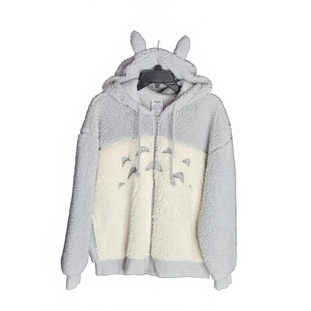 My Neighbor Totoro Sherpa Hoodie Jacket Studio Ghibli Hot Topic Size Small D/50